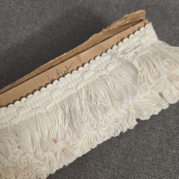 Loop Fringe Edge Trim 6 ft Creme 2 in Pillow Upholstery Cotton Sewing - Picture 5 of 6